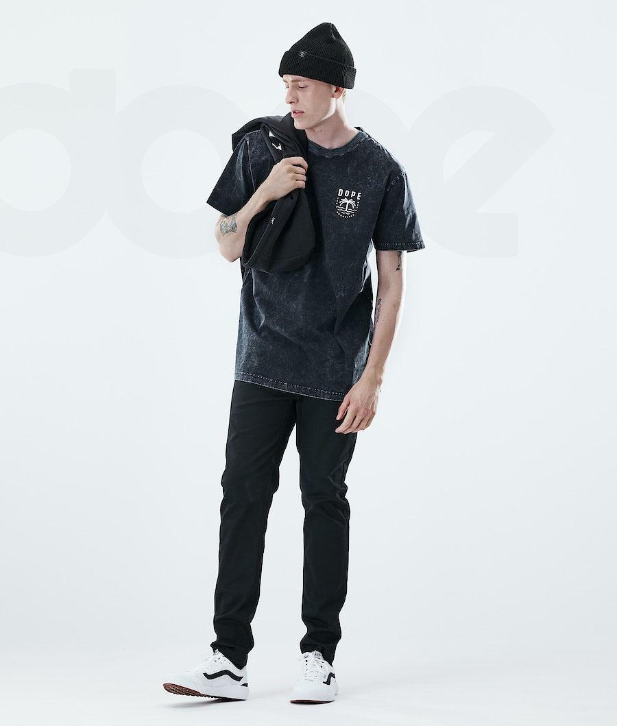 Black Men's Dope Daily T-shirts | NZ_D1153