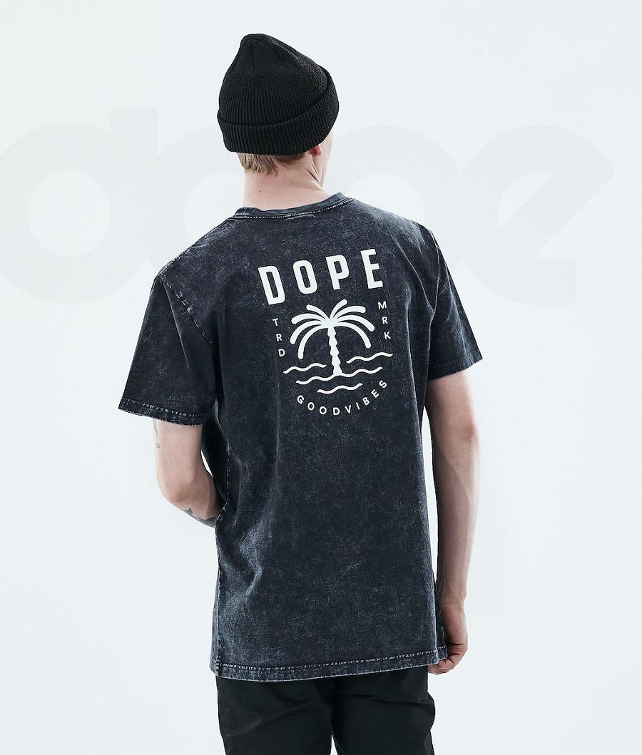 Black Men\'s Dope Daily T-shirts | NZ_D1153