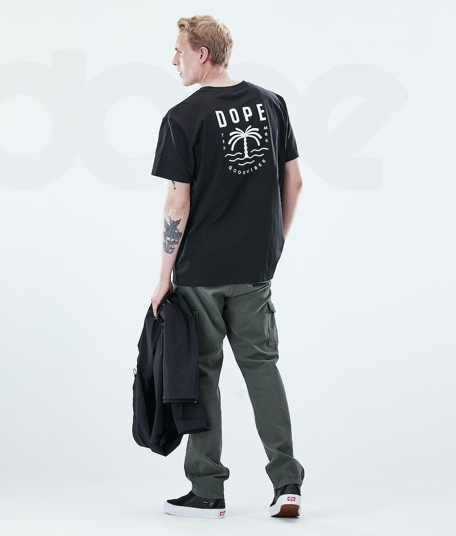 Black Men's Dope Daily T-shirts | NZ_D2492
