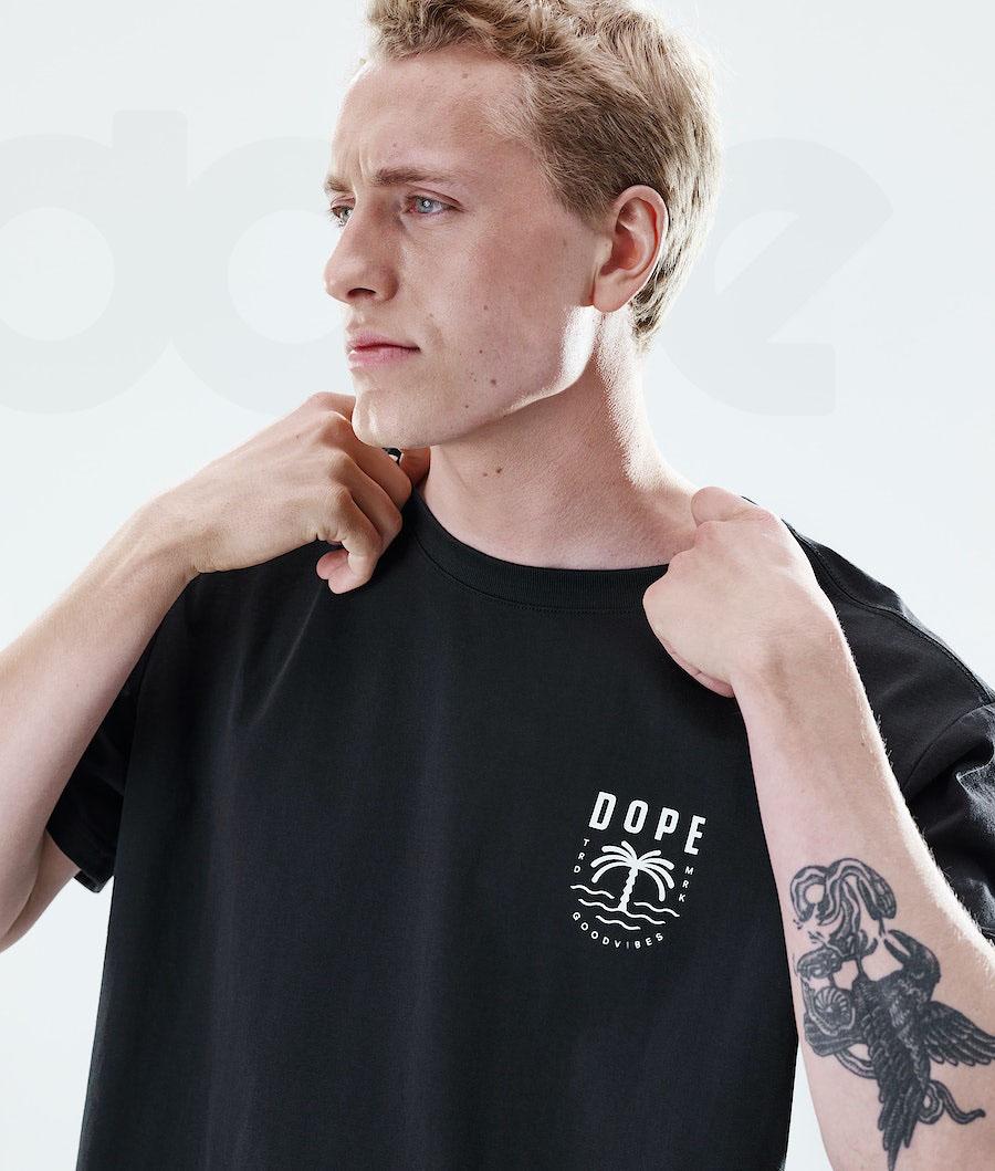 Black Men's Dope Daily T-shirts | NZ_D2492