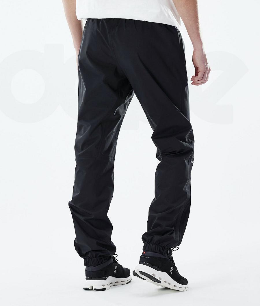 Black Men's Dope Downpour Outdoor Pants | NZ_D2321