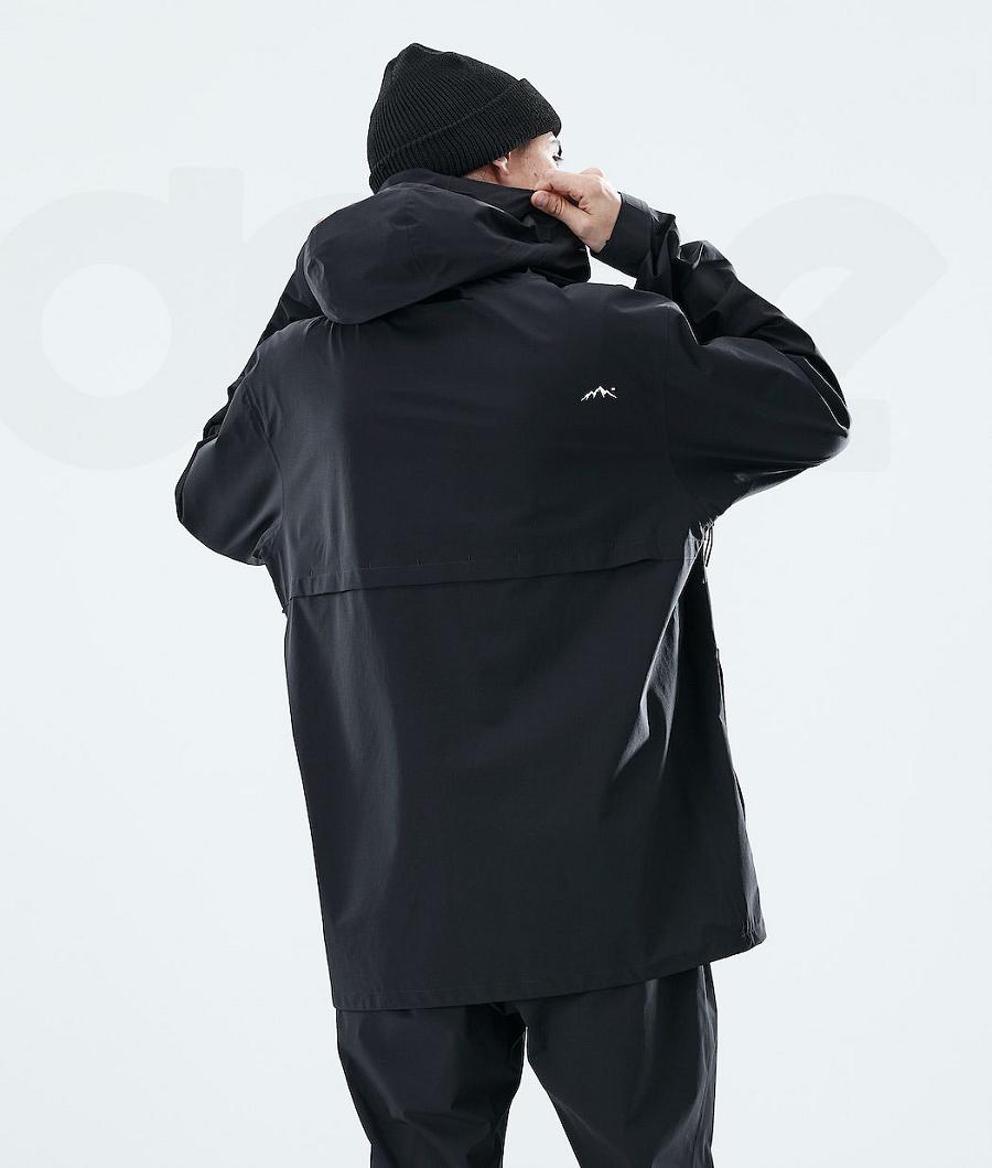 Black Men's Dope Drizzard Outdoor Jackets | NZ_D1095