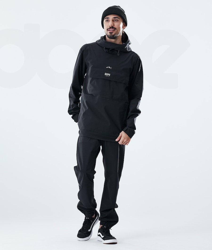 Black Men's Dope Drizzard Outdoor Jackets | NZ_D1095
