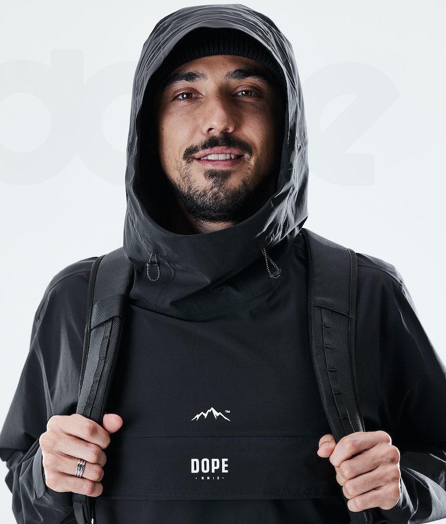 Black Men's Dope Drizzard Outdoor Jackets | NZ_D1095
