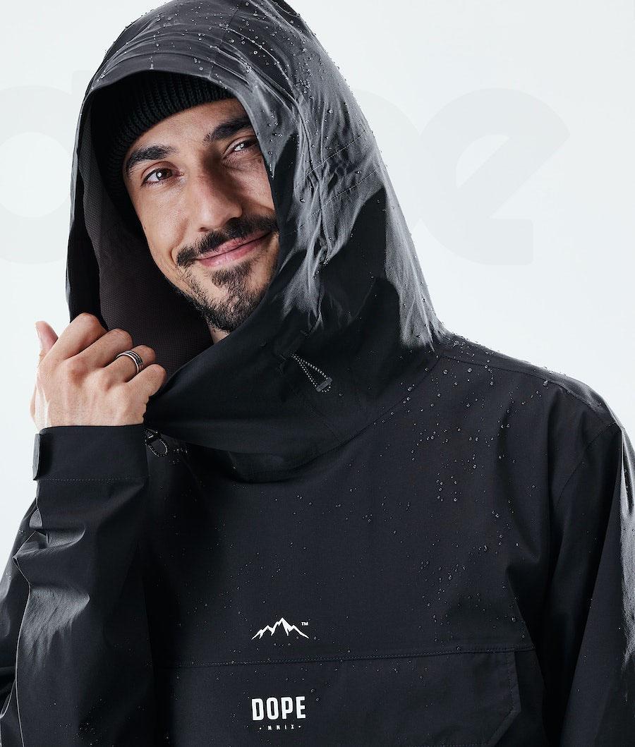 Black Men's Dope Drizzard Outdoor Jackets | NZ_D1095