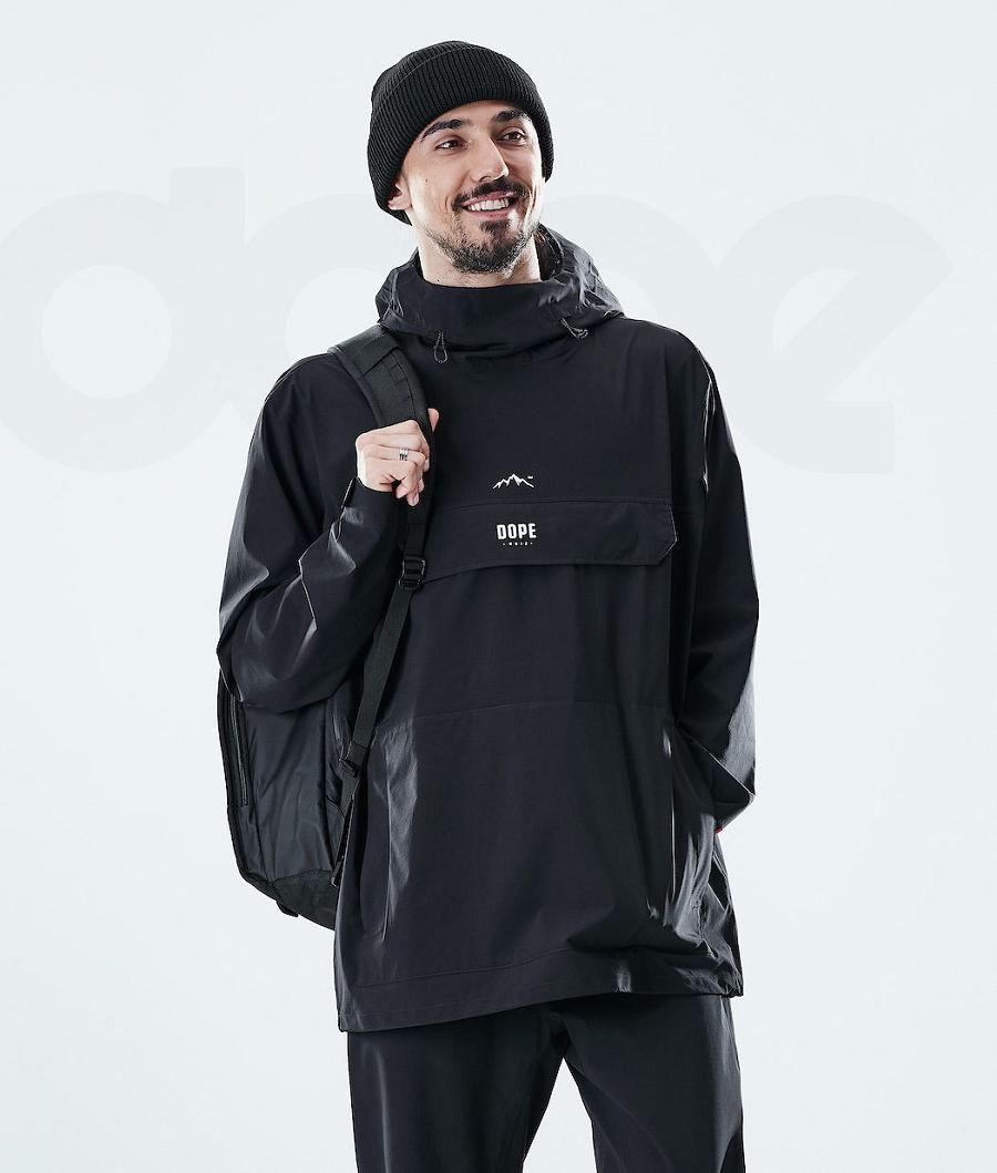 Black Men\'s Dope Drizzard Outdoor Jackets | NZ_D1095