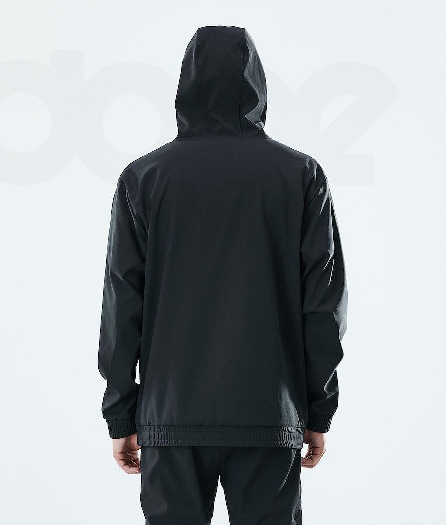 Black Men's Dope Flight Full Zip Hoodies | NZ_D2442