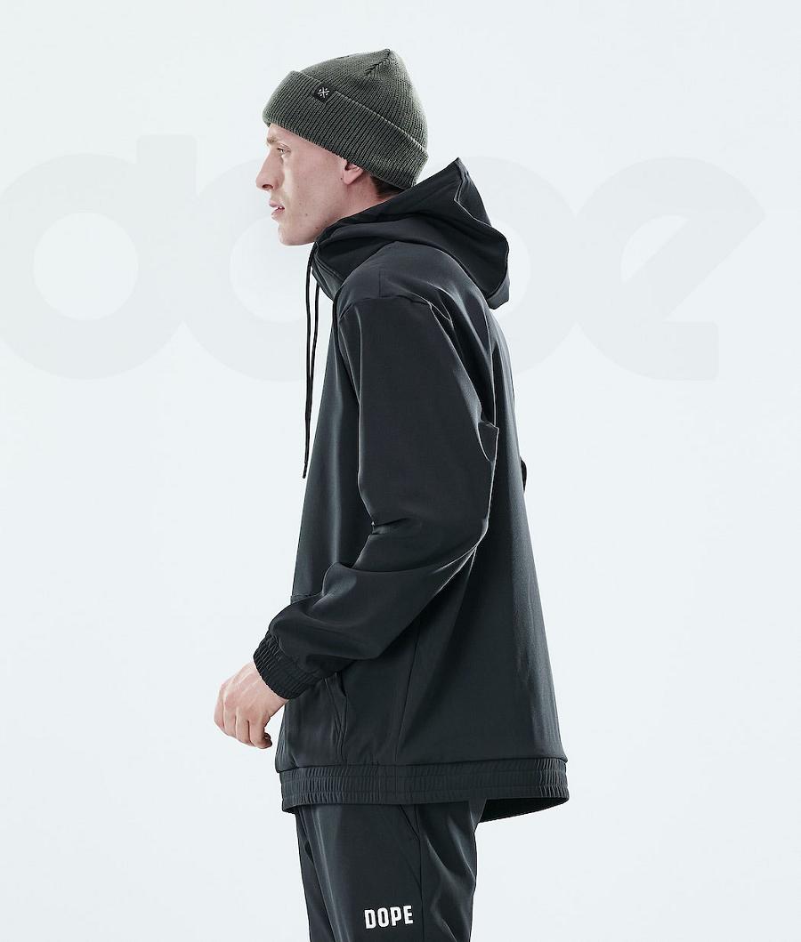 Black Men's Dope Flight Hoodies | NZ_D1260