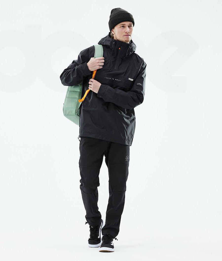 Black Men's Dope Hiker Light Outdoor Jackets | NZ_D2197