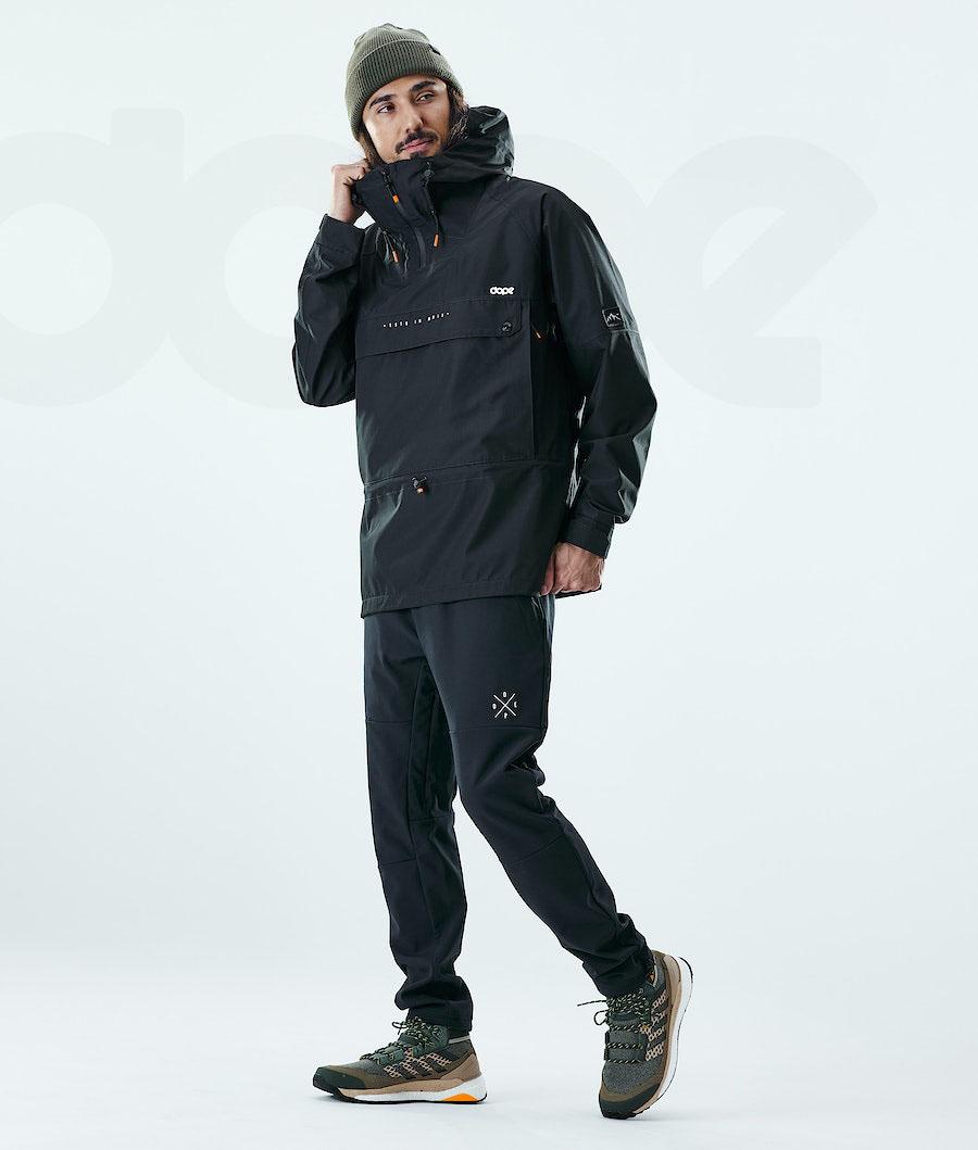 Black Men's Dope Hiker Outdoor Jackets | NZ_D1843