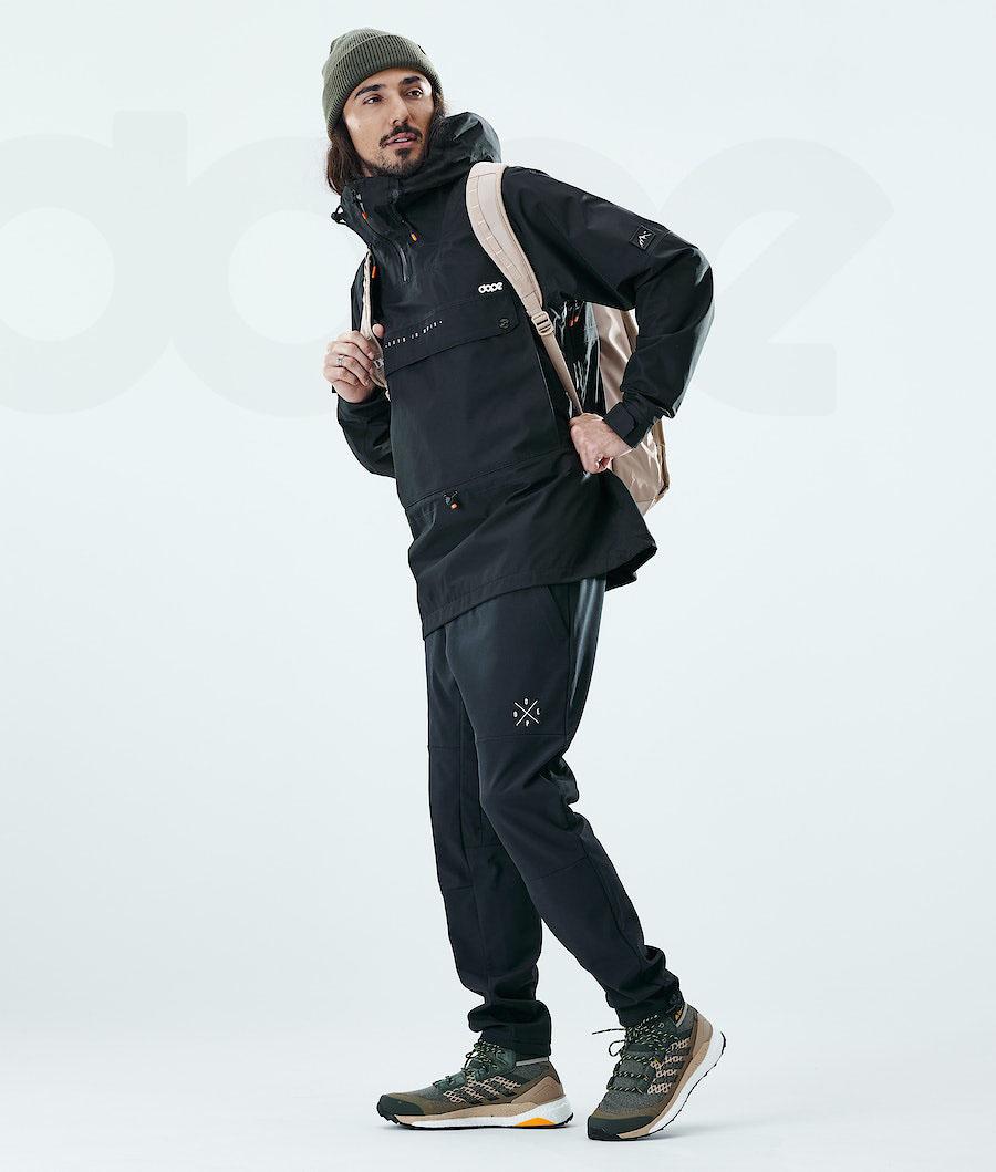 Black Men's Dope Hiker Outdoor Jackets | NZ_D1843