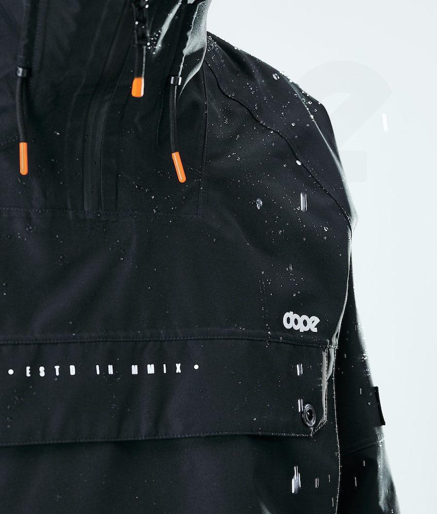 Black Men's Dope Hiker Outdoor Jackets | NZ_D1843