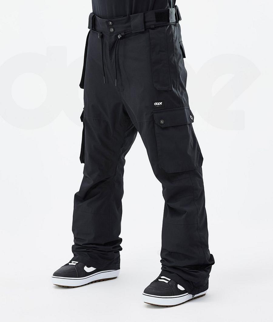 Black Men\'s Dope Iconic Snowboard Pants | NZ_D1073