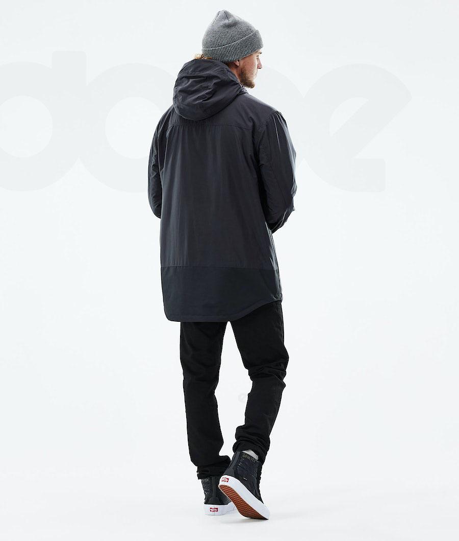 Black Men's Dope Insulated Outdoor Jackets | NZ_D1056