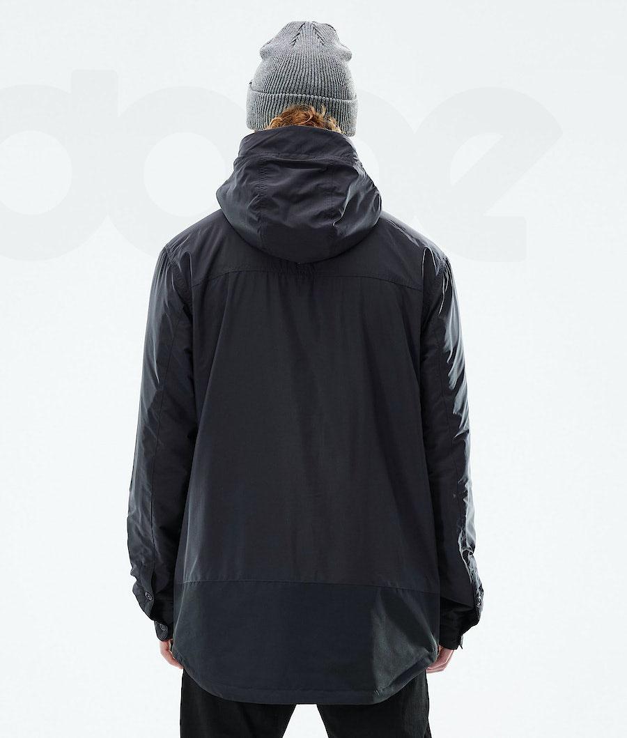 Black Men's Dope Insulated Outdoor Jackets | NZ_D1056