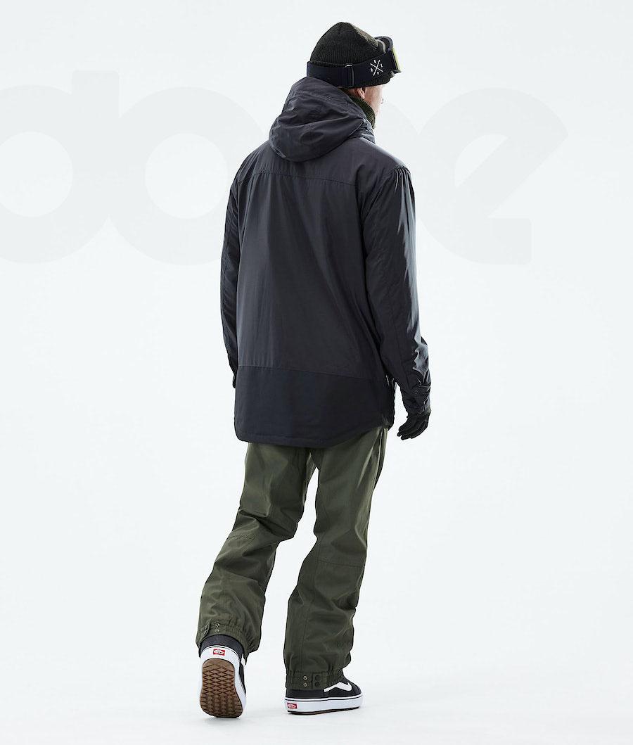 Black Men's Dope Insulated Snowboard Jackets | NZ_D1040