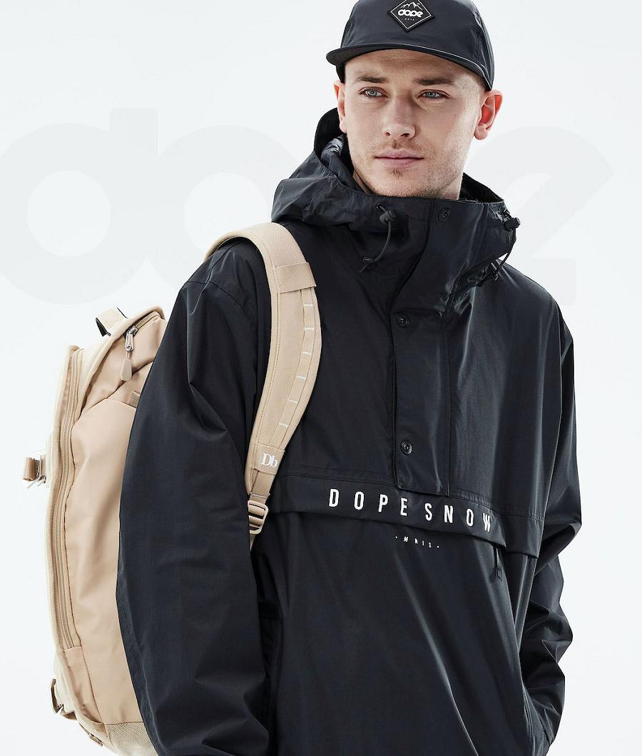 Black Men's Dope Legacy Light Outdoor Jackets | NZ_D1722