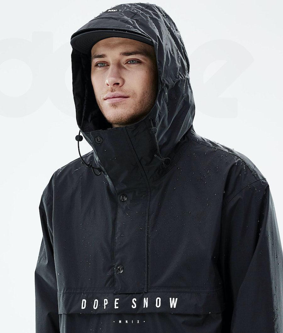Black Men's Dope Legacy Light Outdoor Jackets | NZ_D1722