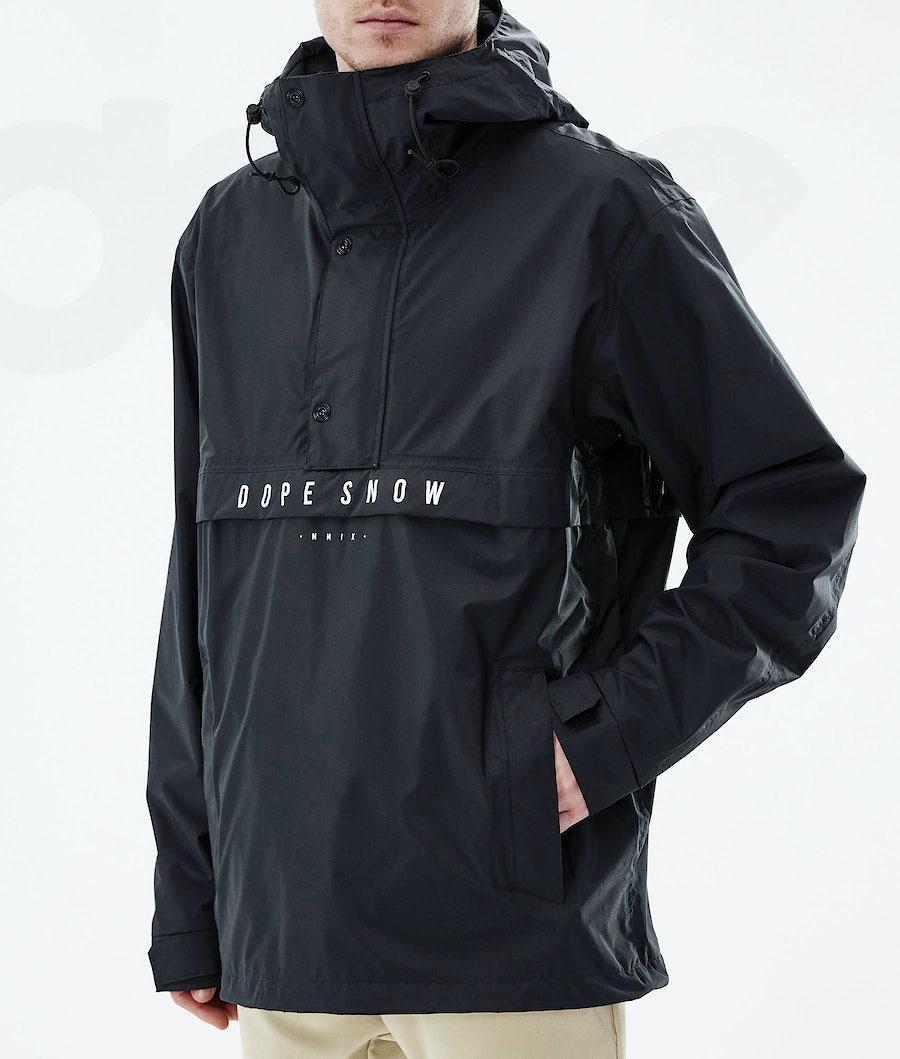 Black Men's Dope Legacy Light Outdoor Jackets | NZ_D1722