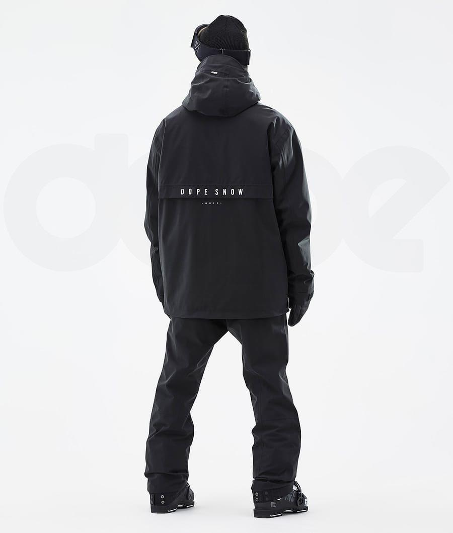 Black Men's Dope Legacy Ski Jackets | NZ_D1131