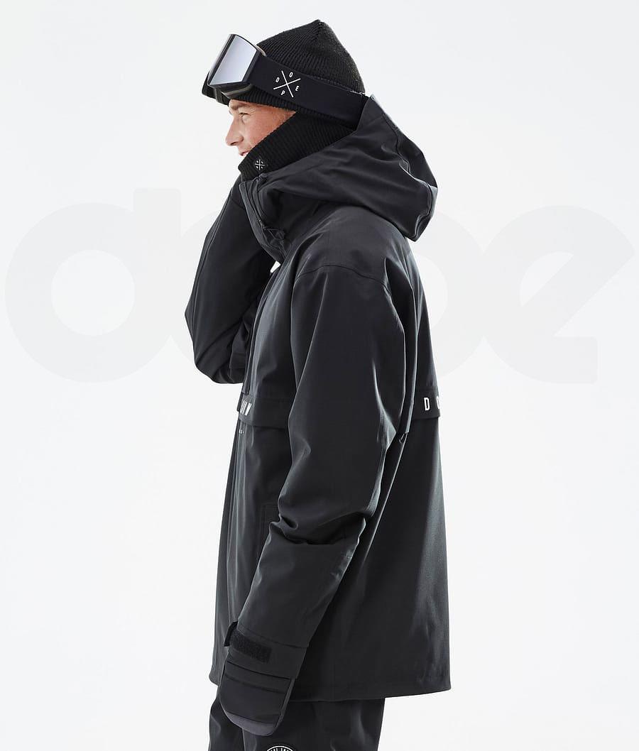 Black Men's Dope Legacy Ski Jackets | NZ_D1131