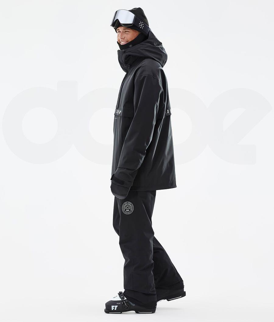 Black Men's Dope Legacy Ski Jackets | NZ_D1131