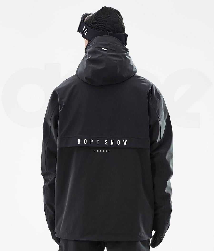 Black Men's Dope Legacy Ski Jackets | NZ_D1131