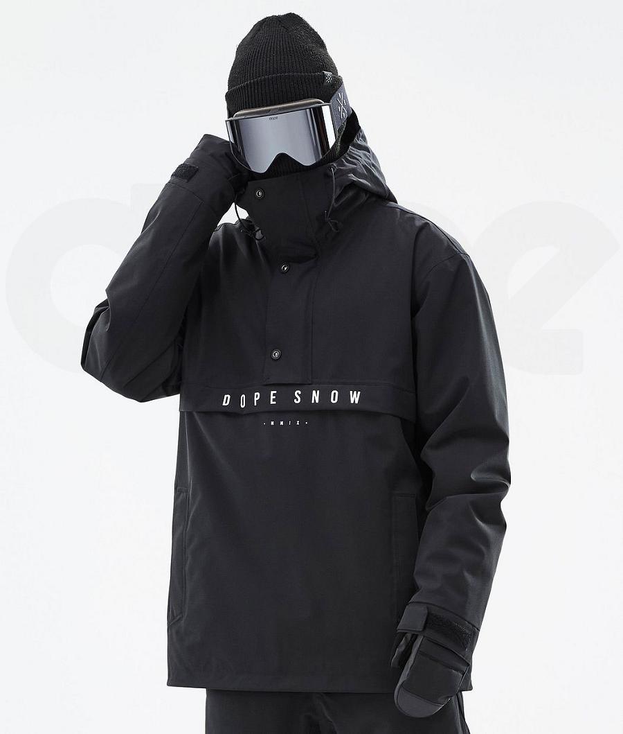 Black Men\'s Dope Legacy Ski Jackets | NZ_D1131