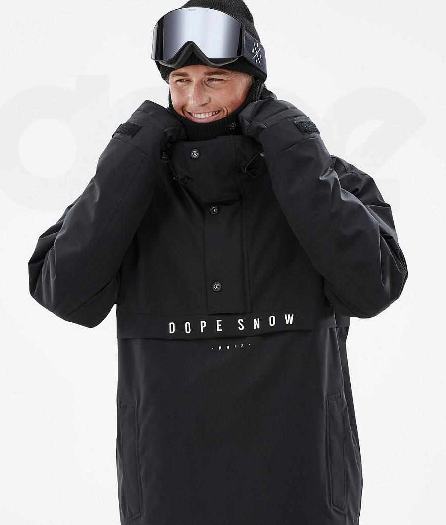 Black Men's Dope Legacy Snowboard Jackets | NZ_D1988