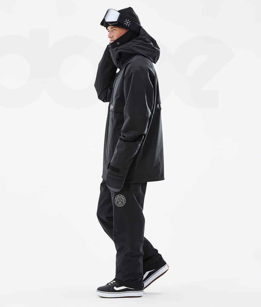 Black Men's Dope Legacy Snowboard Jackets | NZ_D1988