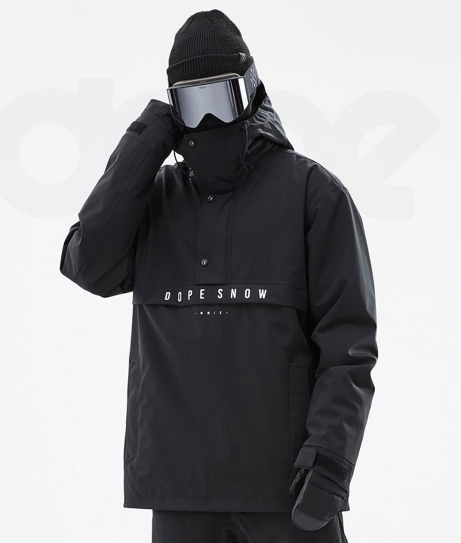 Black Men\'s Dope Legacy Snowboard Jackets | NZ_D1988