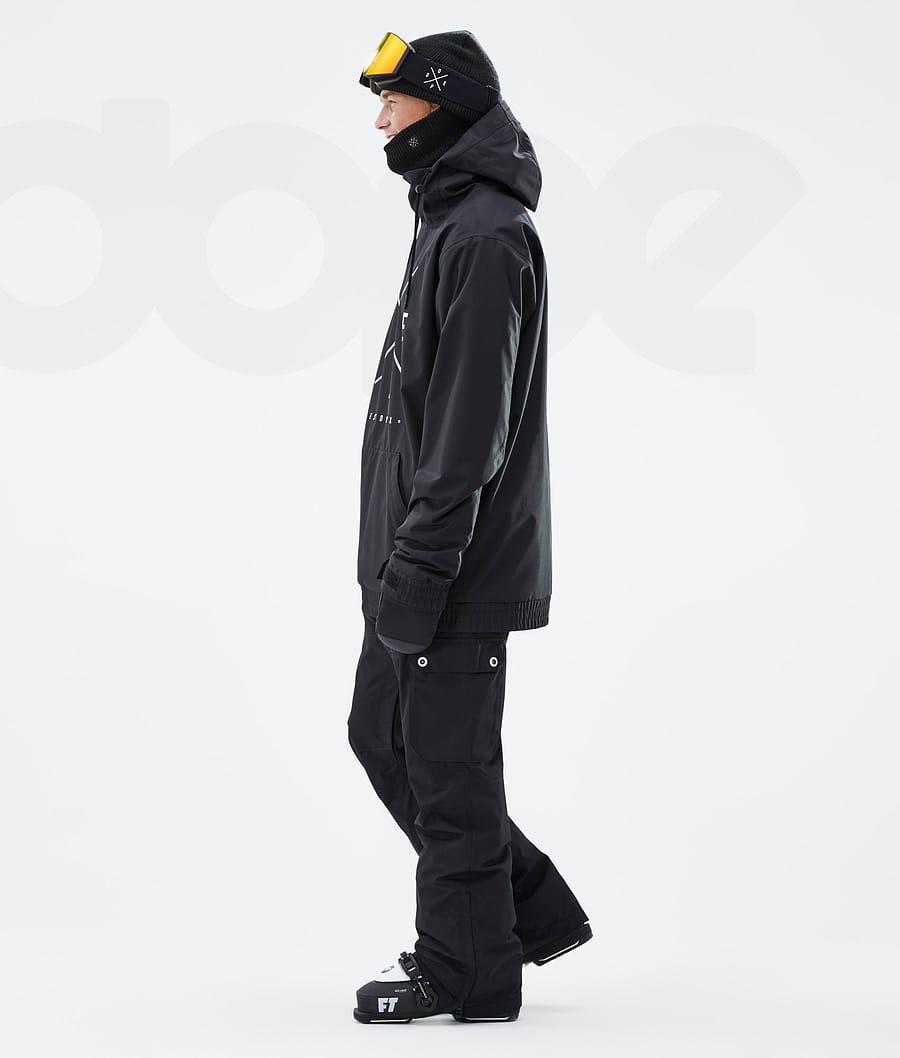 Black Men's Dope Migoo Ski Jackets | NZ_D1725