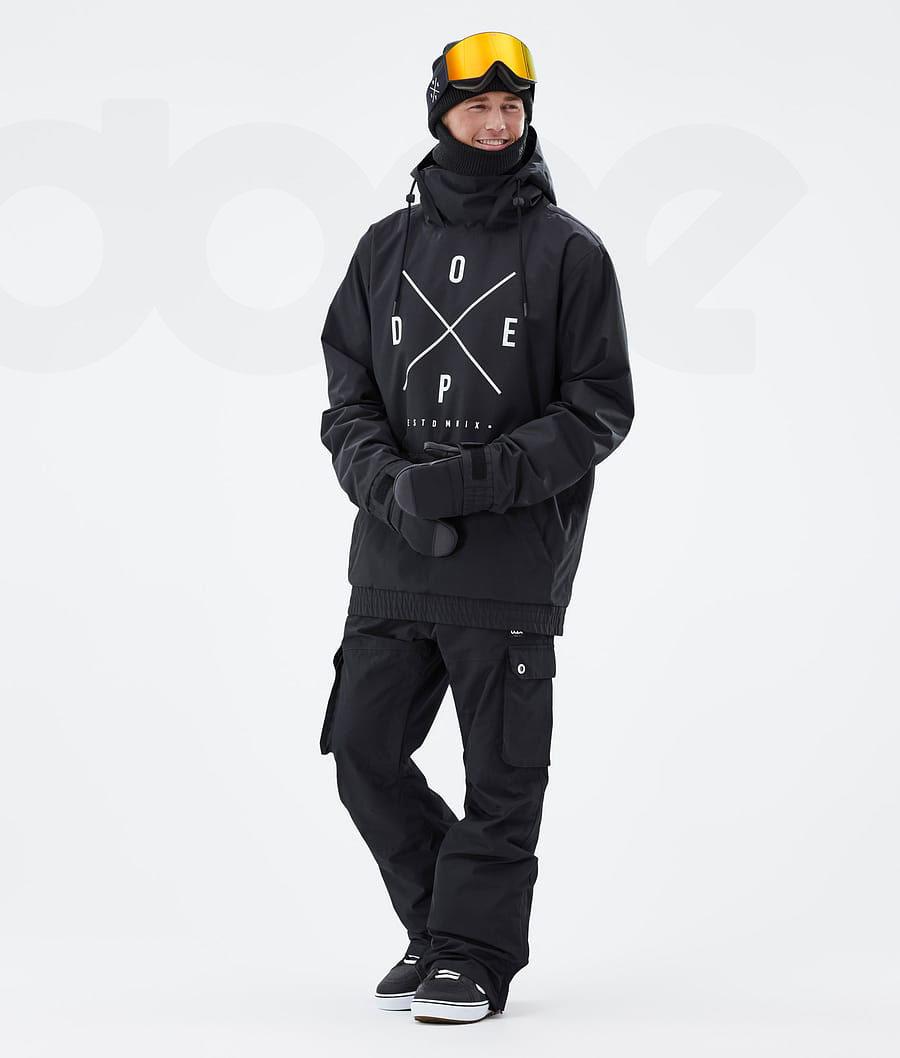 Black Men's Dope Migoo Snowboard Jackets | NZ_D2462