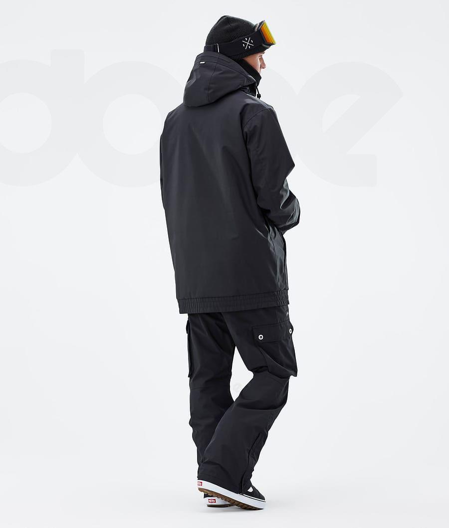 Black Men's Dope Migoo Snowboard Jackets | NZ_D2462