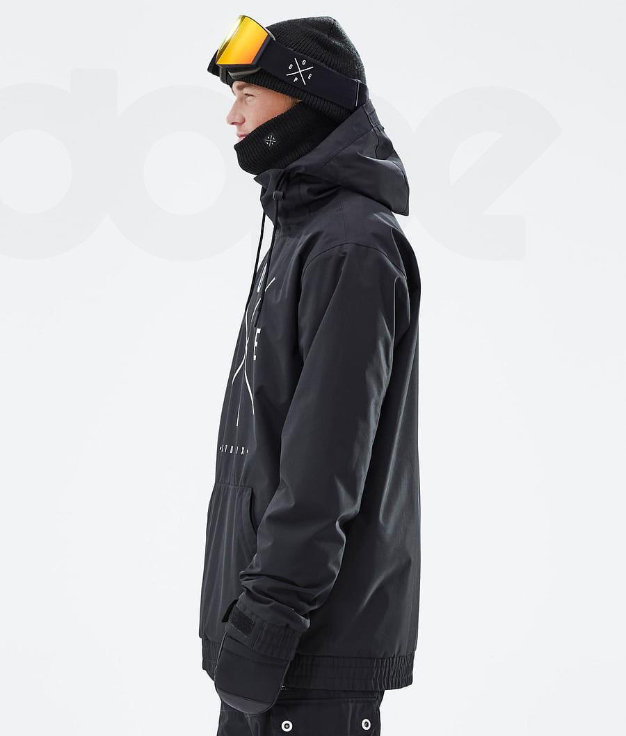 Black Men's Dope Migoo Snowboard Jackets | NZ_D2462