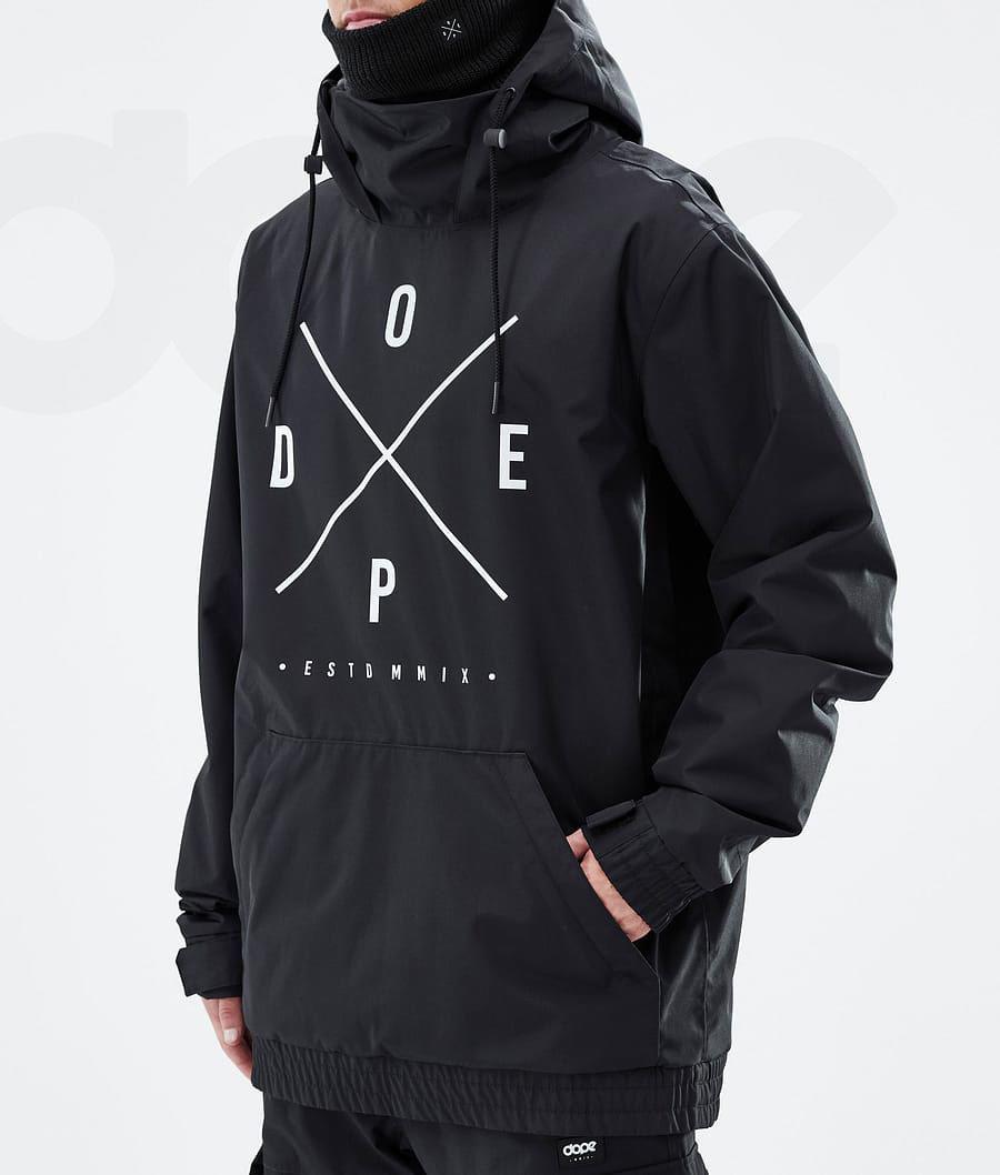Black Men's Dope Migoo Snowboard Jackets | NZ_D2462