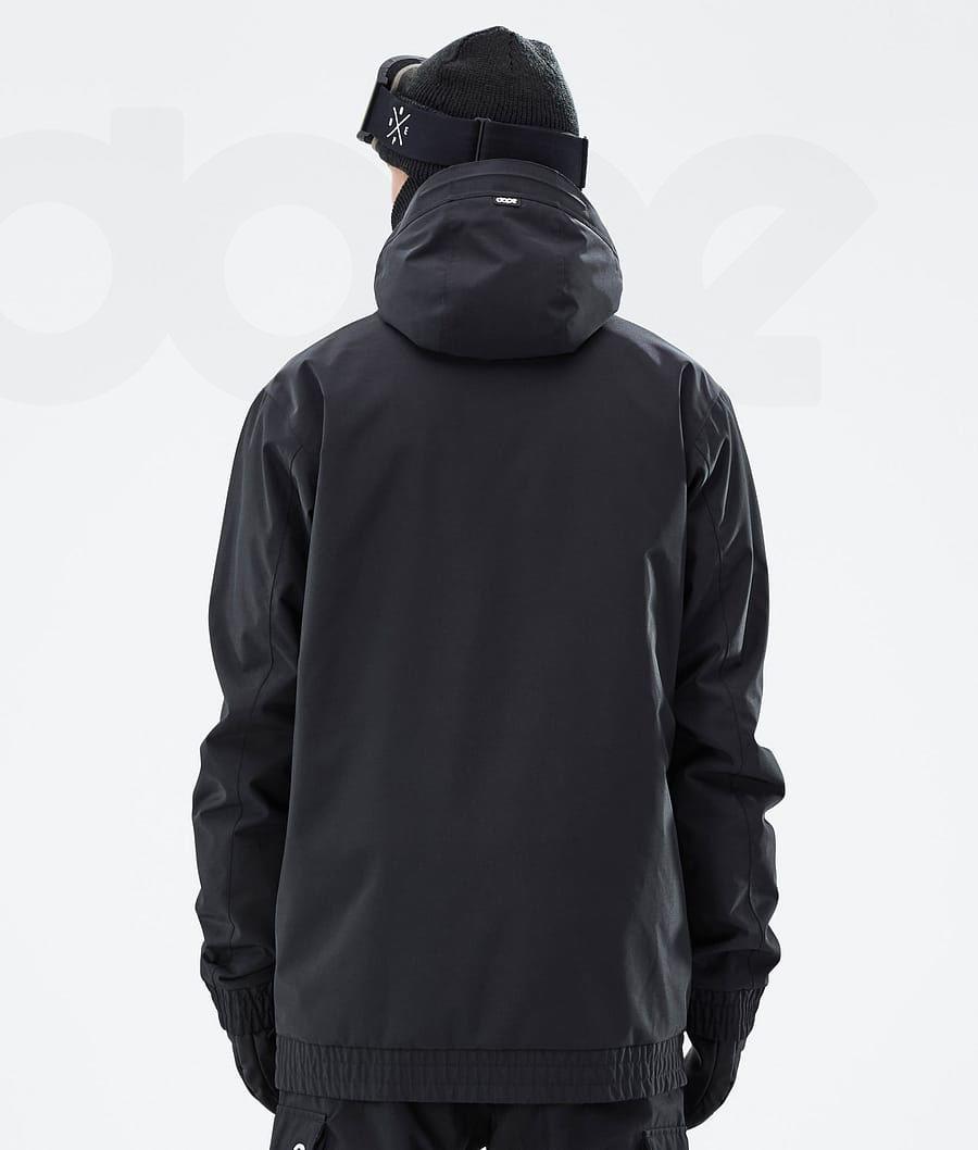 Black Men's Dope Migoo Snowboard Jackets | NZ_D2462