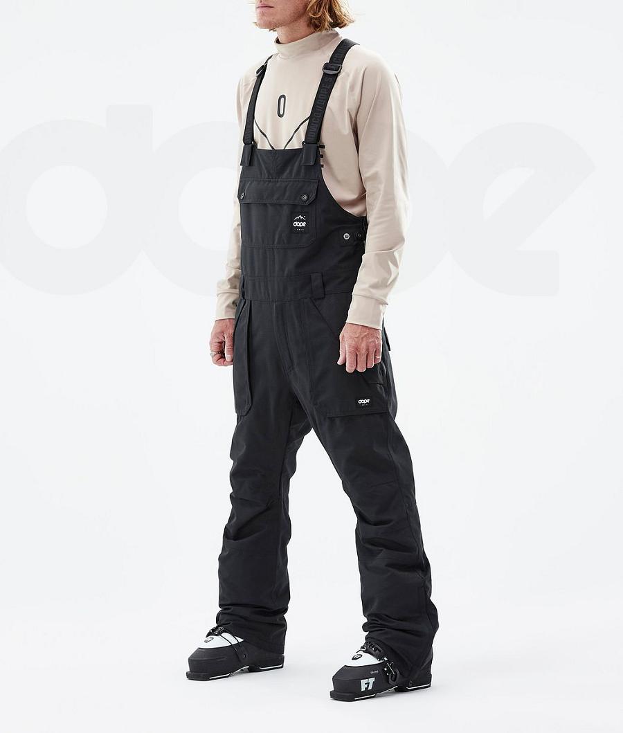Black Men\'s Dope Notorious B.I.B Ski Pants | NZ_D1837