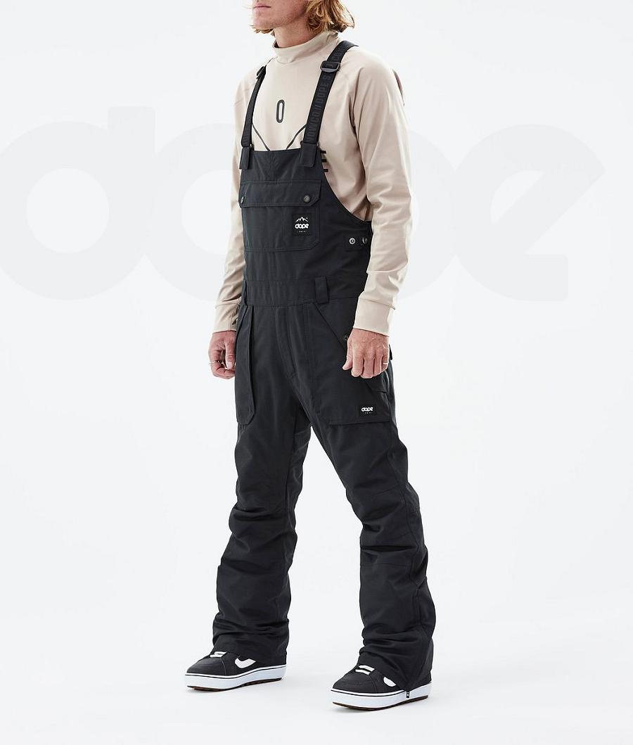 Black Men\'s Dope Notorious B.I.B Snowboard Pants | NZ_D1113