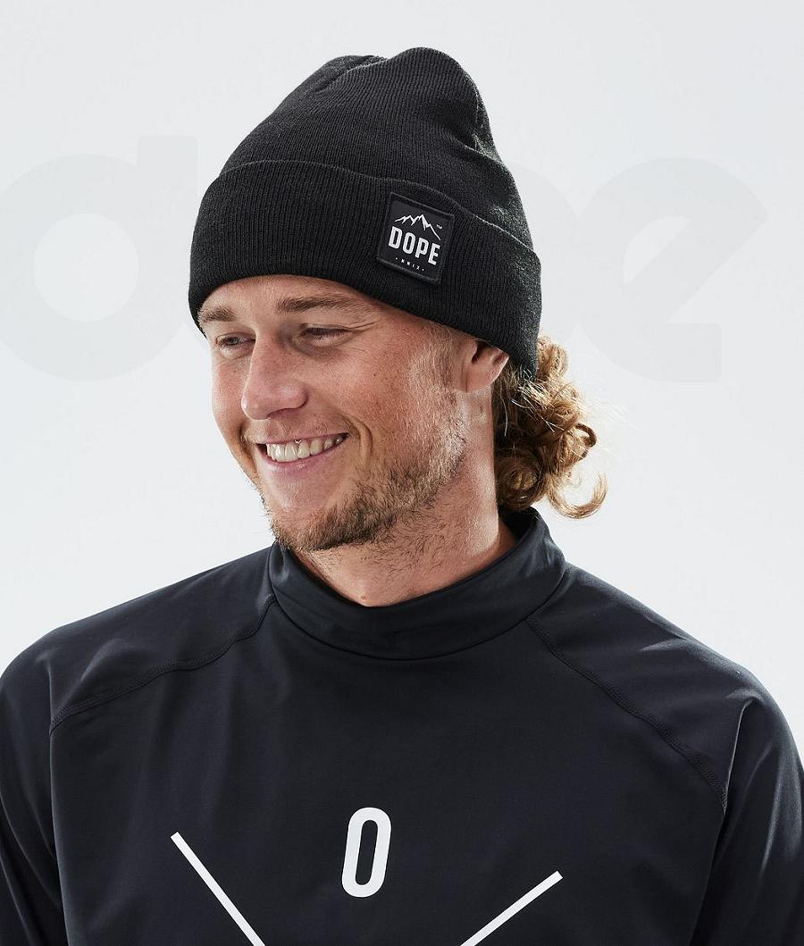 Black Men's Dope Paradise Beanies | NZ_D1584
