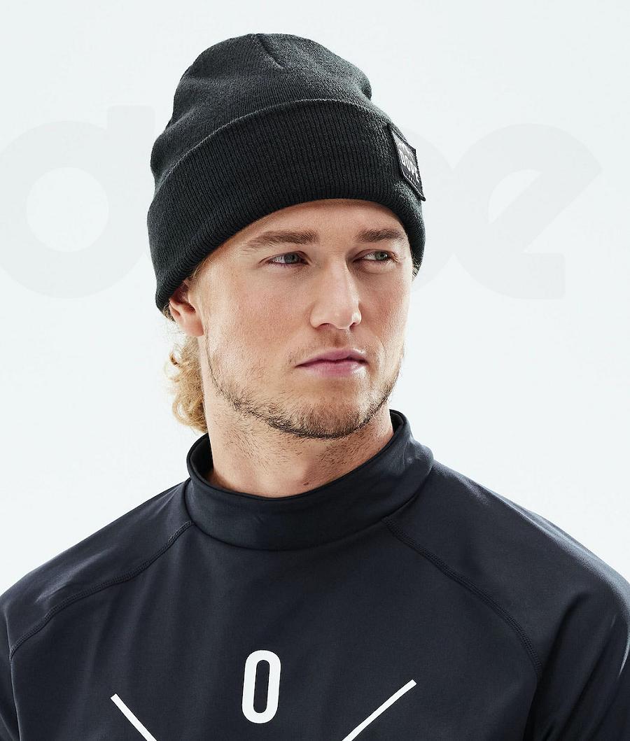 Black Men's Dope Paradise Beanies | NZ_D2333