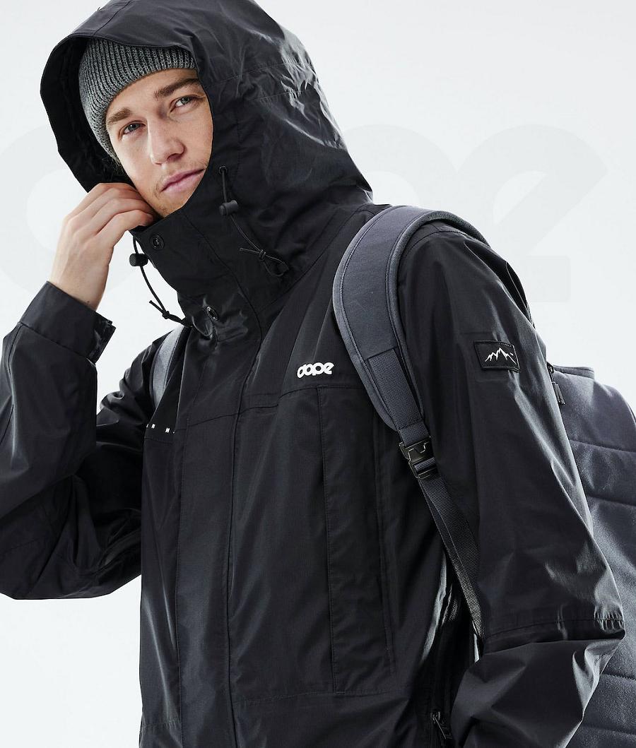 Black Men's Dope Ranger Light Outdoor Jackets | NZ_D1960