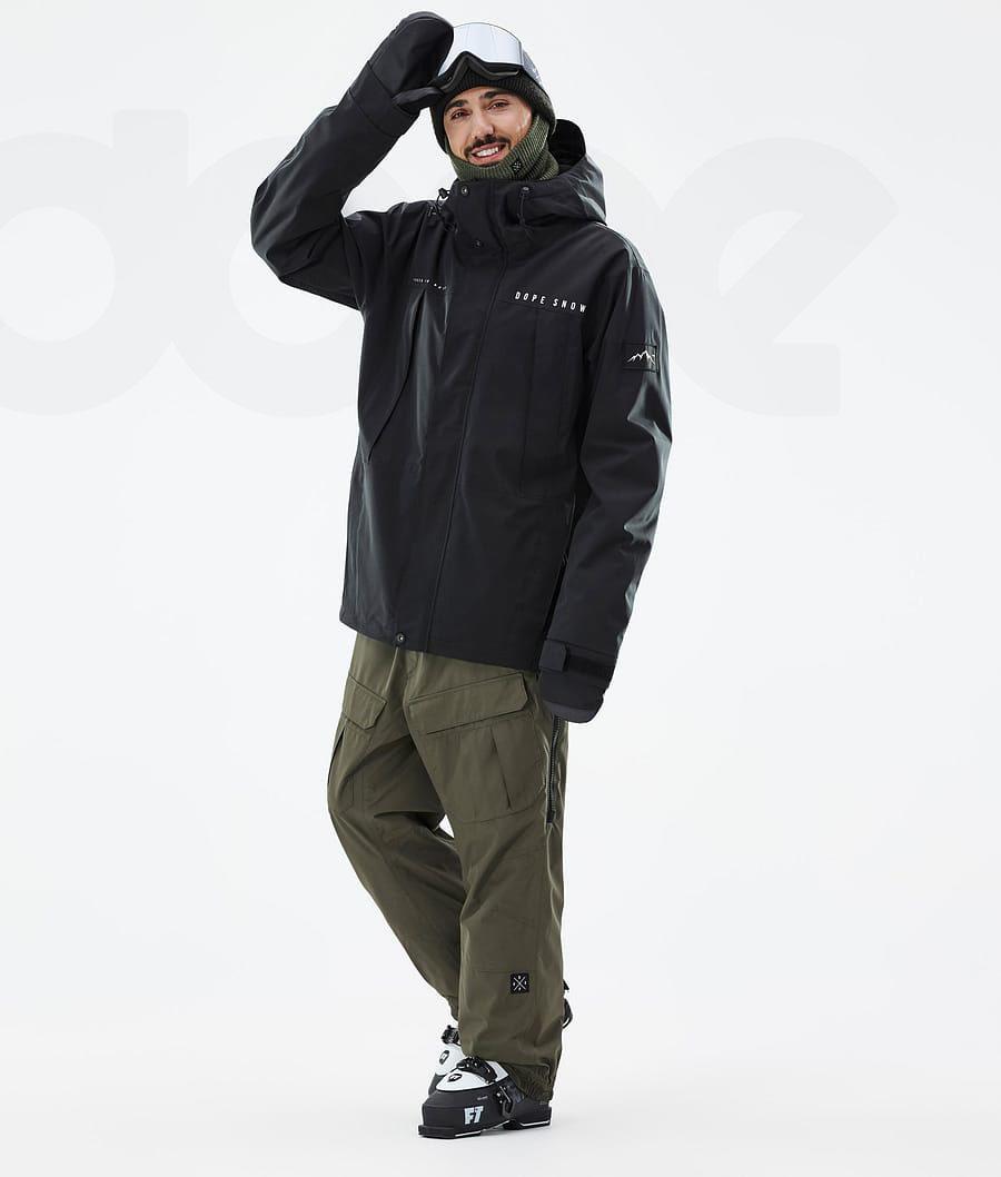 Black Men's Dope Ranger Ski Jackets | NZ_D1172
