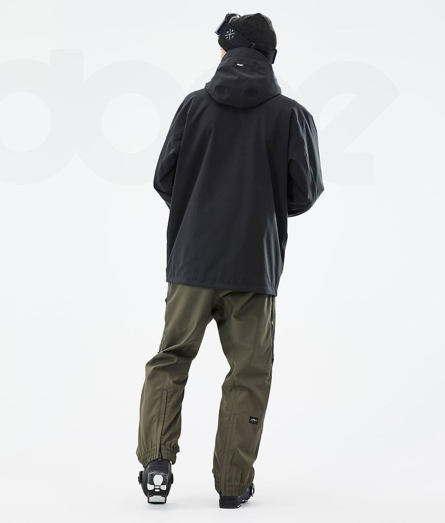 Black Men's Dope Ranger Ski Jackets | NZ_D1172