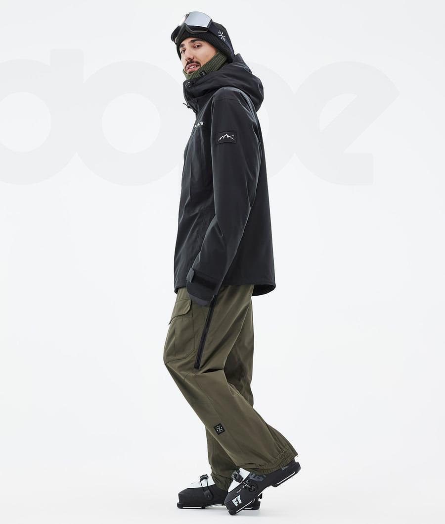 Black Men's Dope Ranger Ski Jackets | NZ_D1172