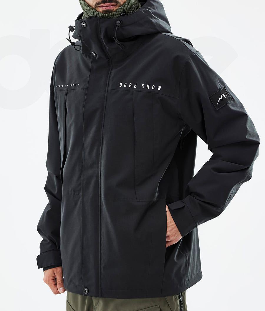 Black Men's Dope Ranger Snowboard Jackets | NZ_D1946