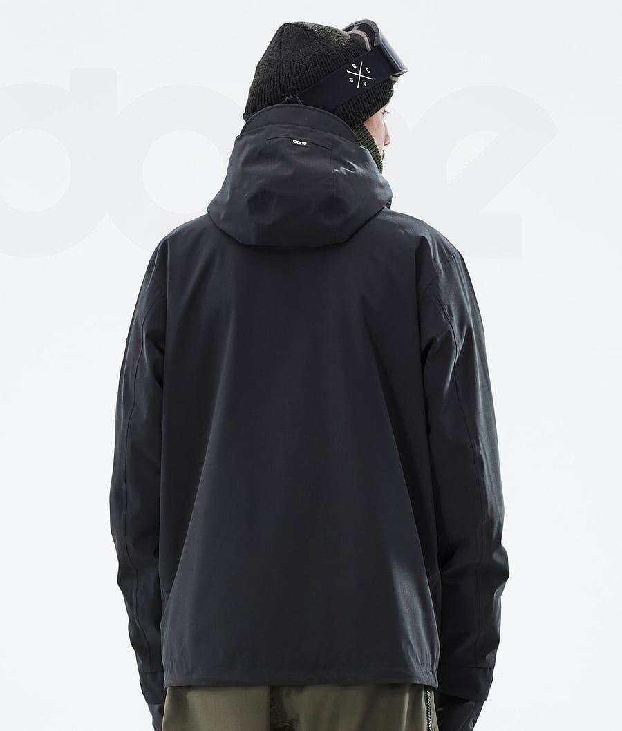 Black Men's Dope Ranger Snowboard Jackets | NZ_D1946