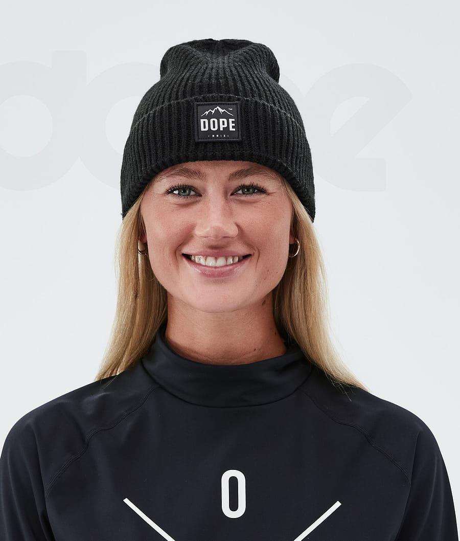 Black Men's Dope Ribbed Paradise Beanies | NZ_D1068