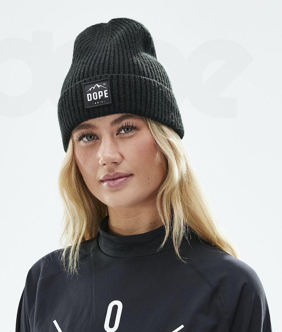 Black Men's Dope Ribbed Paradise Beanies | NZ_D1192