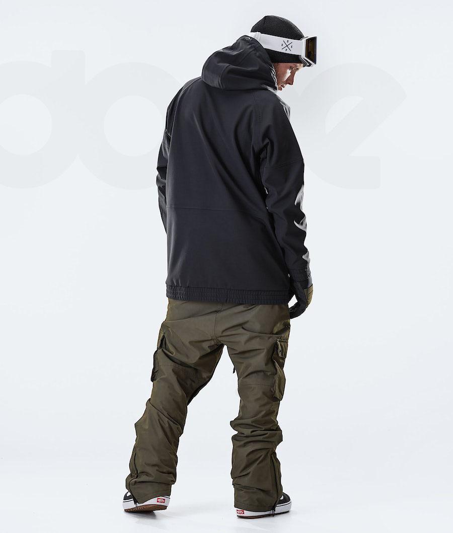 Black Men's Dope Rogue Snowboard Jackets | NZ_D2219